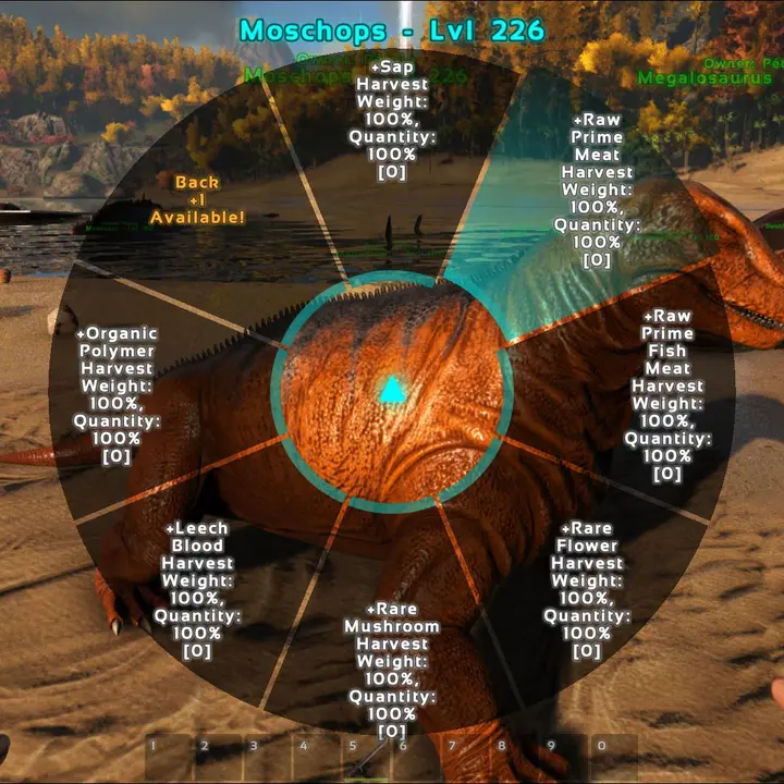 alt=Use the harvesting levels into the resource that you want.|Use the harvesting levels into the resource that you want.