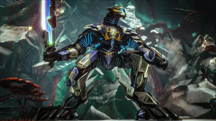 The Mega Mek as seen in the launch trailer for Extinction.