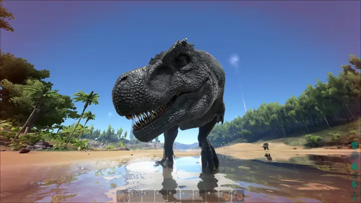 A Rex about to kill a Player. (before TLC)