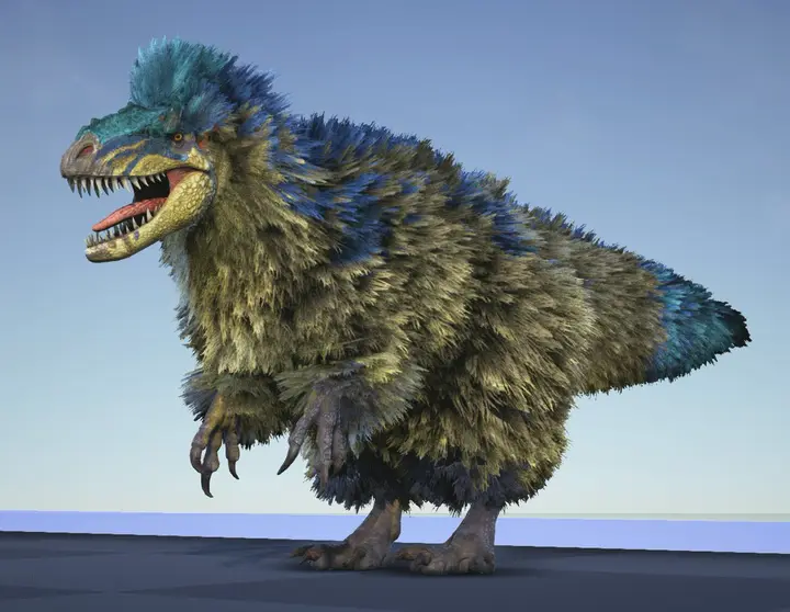 A joke image from Jeremy with exaggerated feathers
