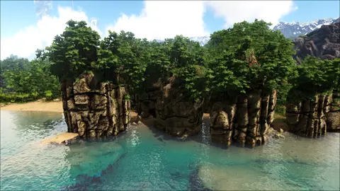 Sheer cliffs